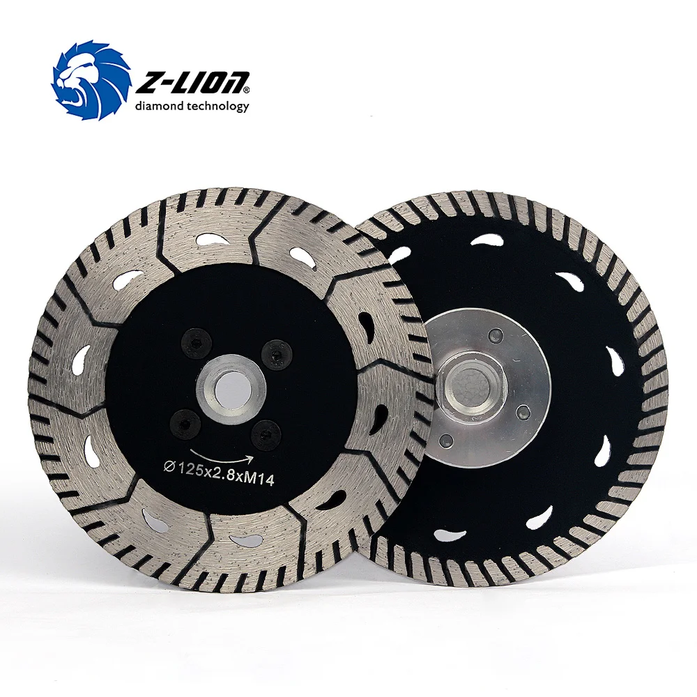 Z-LION 125mm 2pcs Diamond Cutting Wheel Two Side Design Grinding Disc For Granite Marble Stone Tile Multitool Diamond Tools