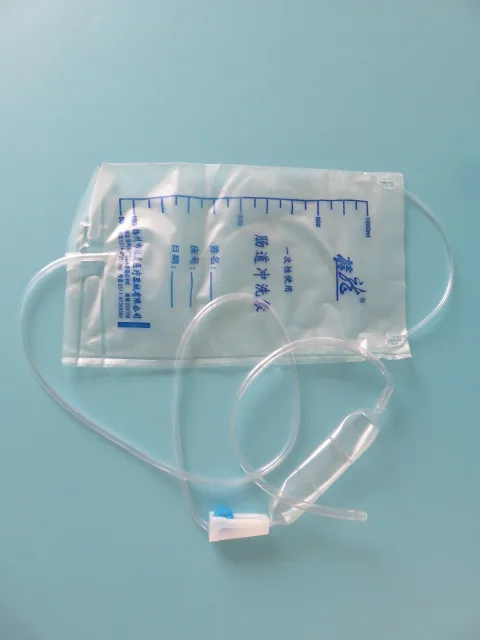 Sac de lavement en plastique pour poulet, sac de lavage intestinal, sac de lavement à domicile, soins médicaux, hôpital, fournitures de pharmacie,