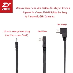 Zhiyun Camera Gimbal Control Cable Micro USB to CTIA Cable ZW-CTIA-002 for Panasonic GH4 Camera Accesorios