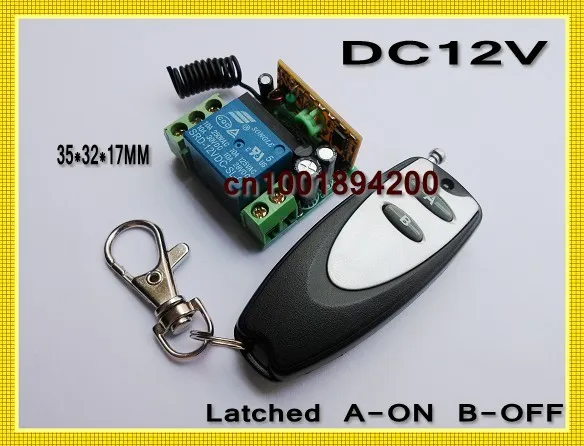 DC12V Door Access Remote Control Switch System LED/Light Lamp Power Remote Control System A-ON B-OFF Mini Receiver Transitter