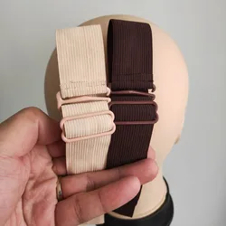 Adjustable elastic band for wigs made to be sewn unto wigs 6pcs per Lot Black, brown Beige