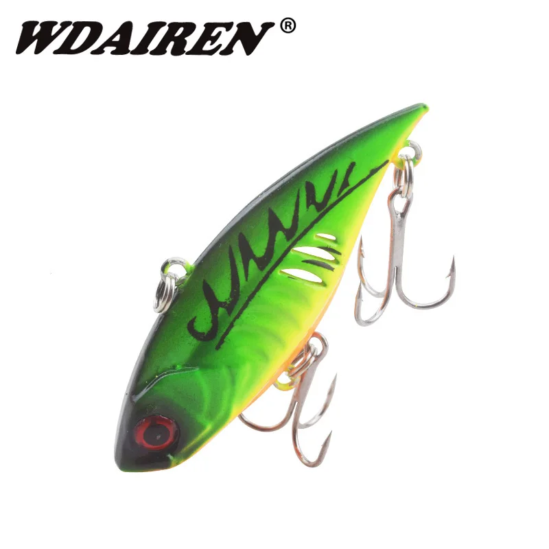 

WDAIREN Sinking Vibration Fishing Lure 6cm 11g Hard Plastic Artificial VIB Winter Ice Fishing Pike Bait Tackle Isca Peche