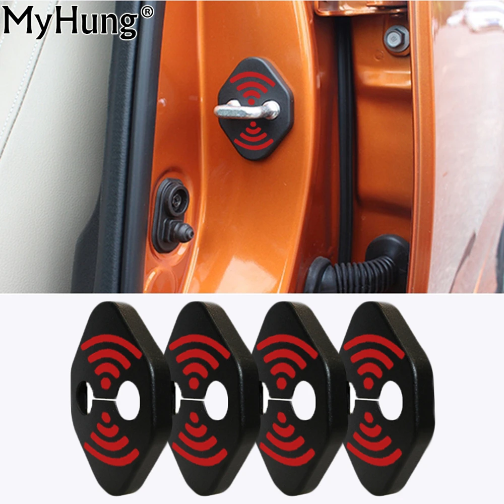 

DIY Lock Sticker Car Door Lock Cover Fit For Toyota GT86 Alphard Aygo Avensis Avalon 4 Pcs Per Set Car Styling Accessories