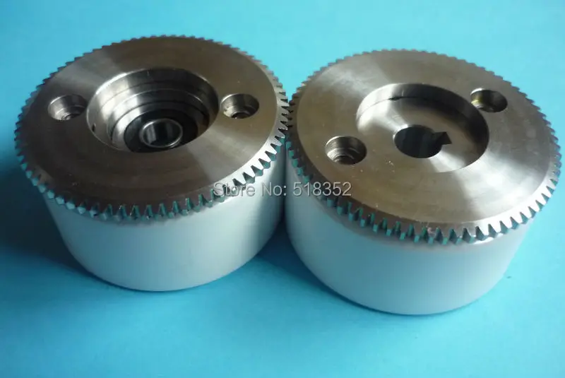 M401 M402 Mitsubishi White Ceramic Pinch Roller Assembly with Bearing and Gear for WEDM-LS Wire Cutting Wear Parts