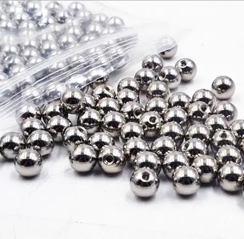 2 Pieces  Stainless Steel Big Balls Replacement Ball Lip Nose Barbell Eyebrow PA Ring Body Piercing Jewelry