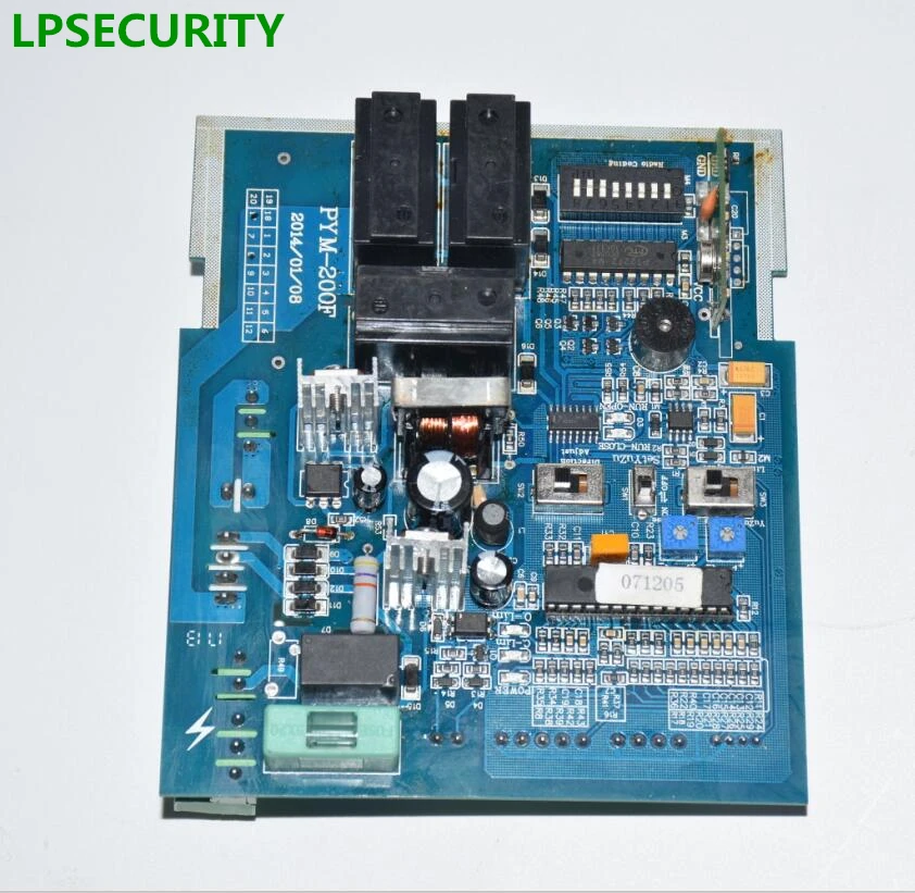 Carte mère de circuit imprimé LPSECURITY pour moteur de portail coulissant de 1800 kg (uniquement pour notre moteur, ne fonctionne pas avec d'autres marques)