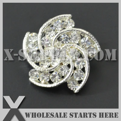 DHL Free Shipping Flower Rhinestone Embellishments Button with Shank for Wedding Invitation,Brooch Bouquet,Flower Center