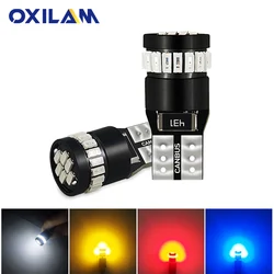 2x W5W T10 LED Canbus Bulb 3014 SMD 194 168 Car Clearance Parking Lights Auto Interior Reading Signal Lamp White Red Yellow Blue