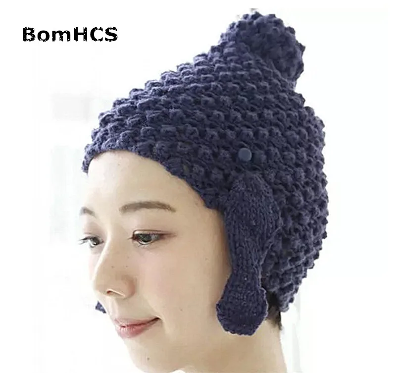 BomHCS New Design Lord Buddha Caps Hand Knitted Funny Personality Warm Hat Beanie