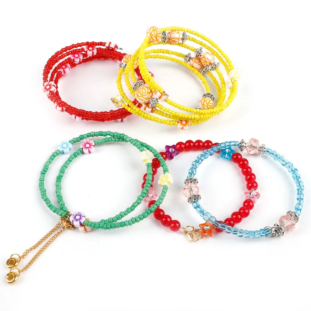 Wholesale 100 Loops 0.6mm Thick Memory Beading Steel Wire for DIY Jewelry Findings Bangle Bracelet Creative Handicraft Making
