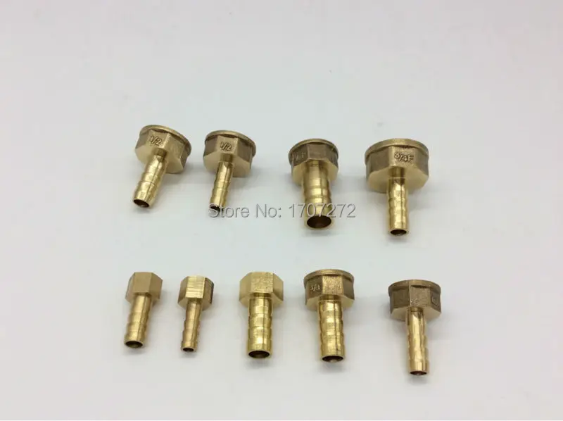 

free shipping copper fitting 16mm Hose Barb x 1/2" inch Female Brass Barbed Fitting Coupler Connector Adapter