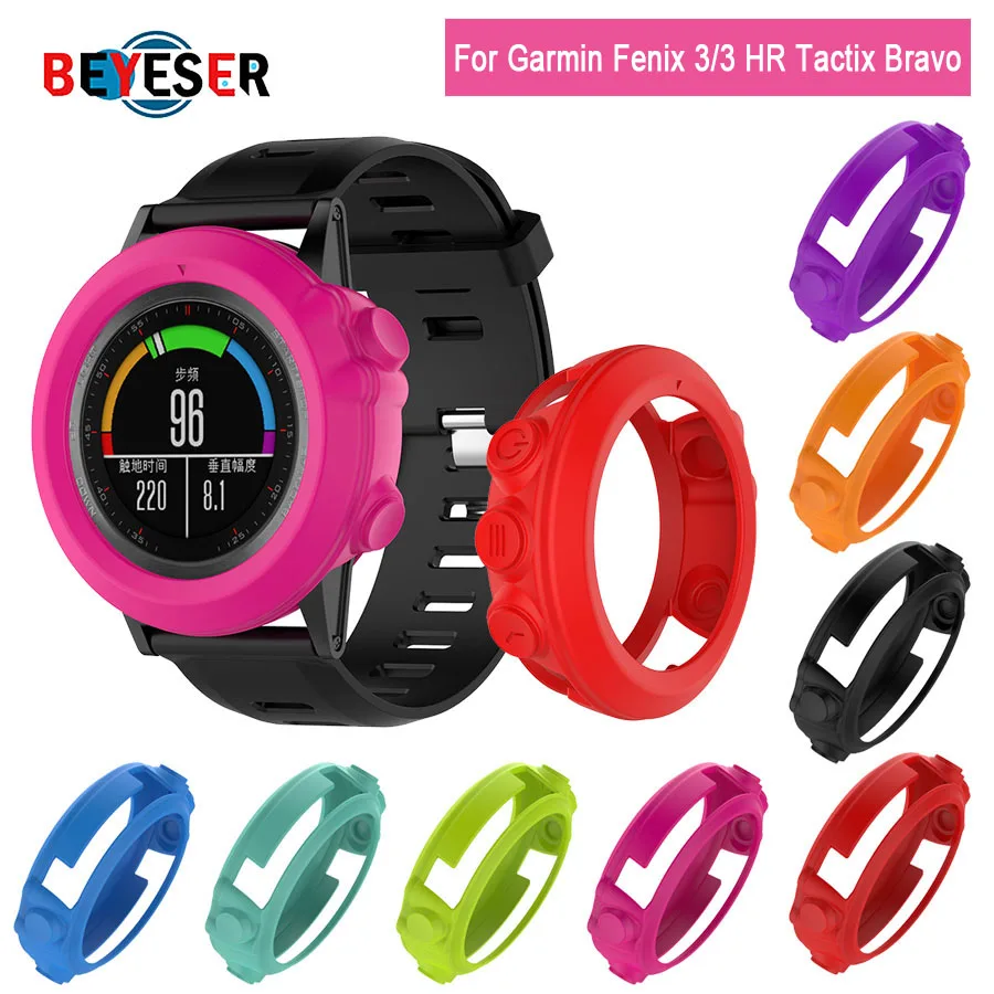 

Soft Silicone Protective Case Sleeve for Garmin Fenix 3 HR/Fenix 3/Fenix 3 Sapphire/Quatix 3 Band Cover Protector watch Cases