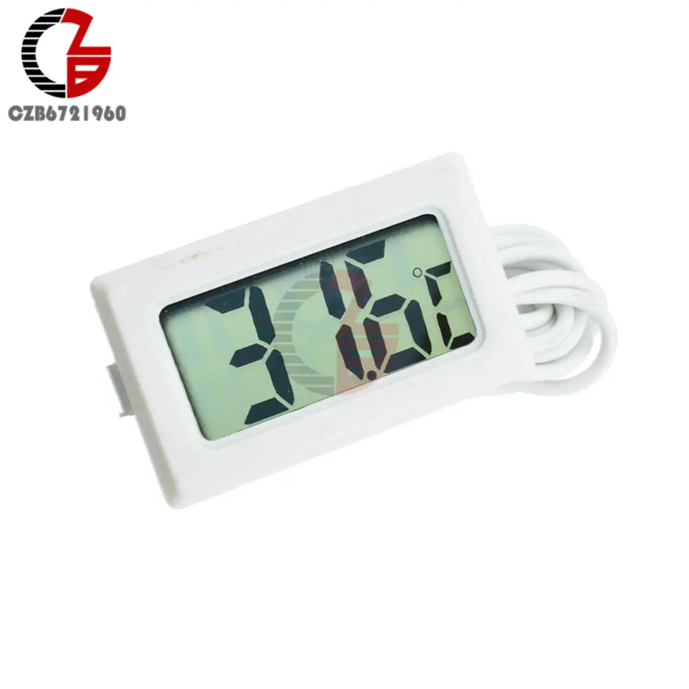 TPM-10 LCD Digital Thermometer Hygrometer Temperature Humidity Sensor Meter Car Incubator Acquarium Weather Station Tester 2M