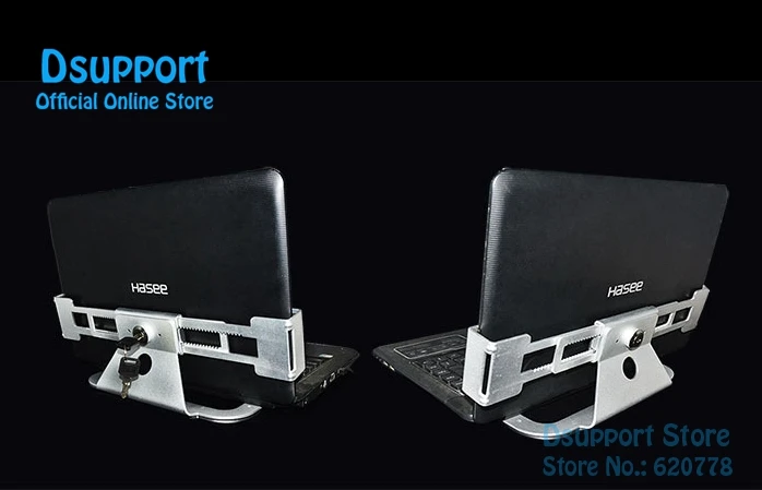 Imagem -03 - Alumínio Alloy Laptop Display Stand com Trava de Segurança e Chave Anti Theft Holder Suporte Tablet pc 1319