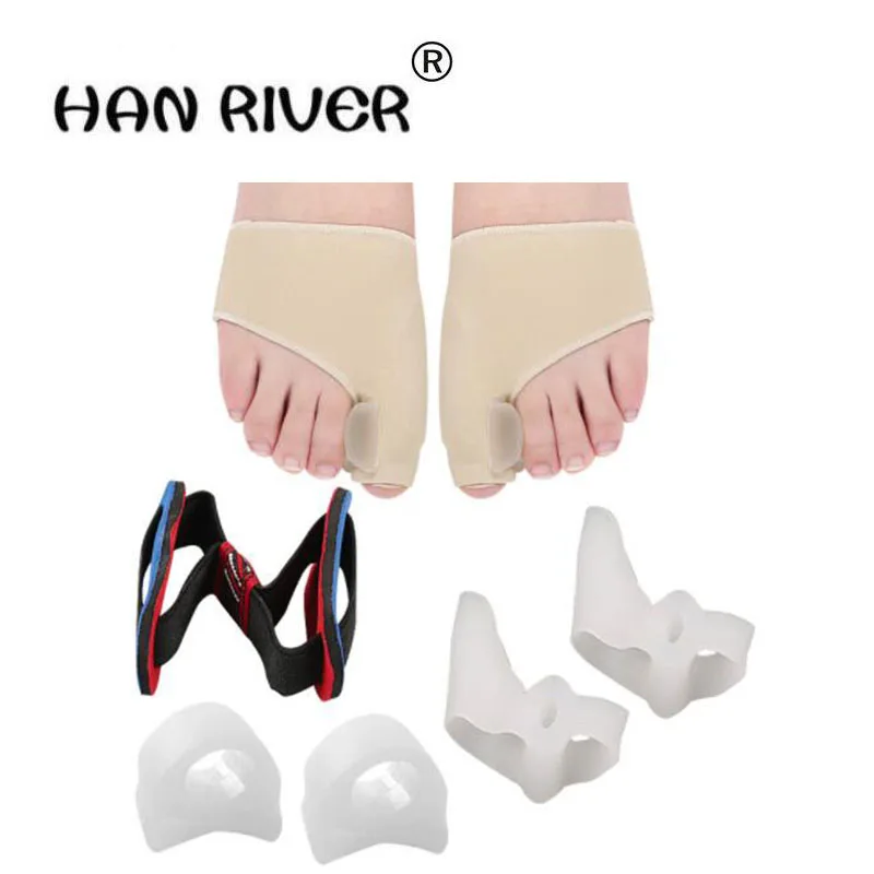 HANRIVER 4 piece in foot care tools Toes eversion orthotics separator correct toe pads