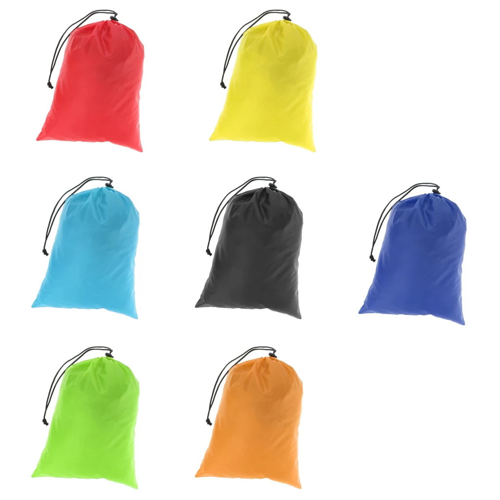 Portable Travel Camping Waterproof Nylon Drawstring Storage Bag Pouch Stuff Sack