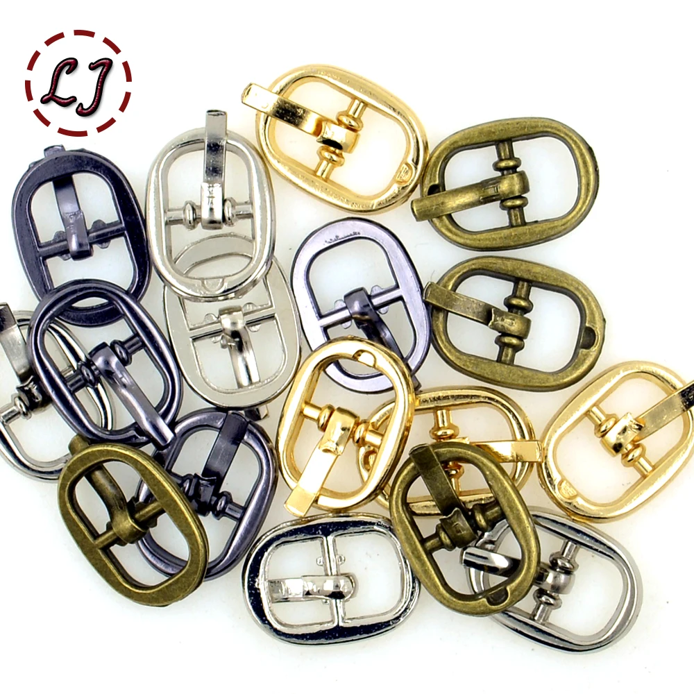New arrive high quality 30pcs/lot silver black gold bronze 8mm alloy metal shoes bags Belt small Buckles DIY sew accessories