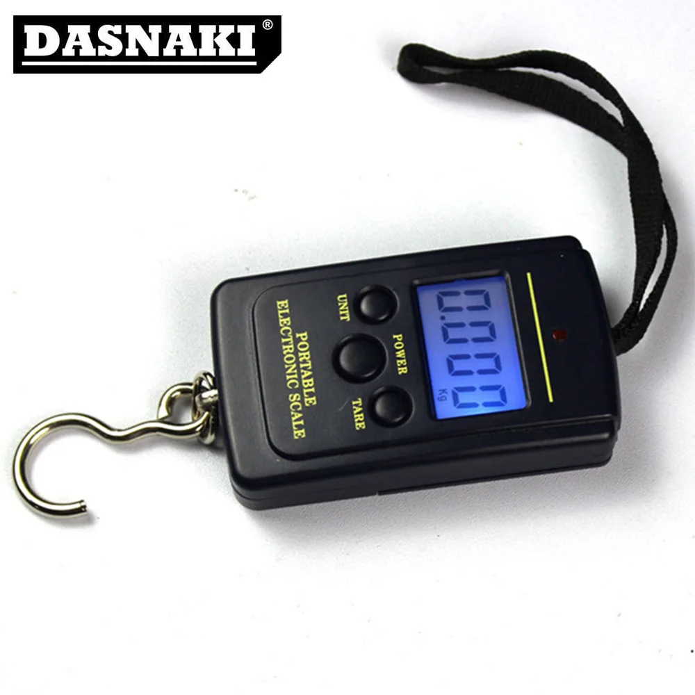 Portable Fishing  Electronic Scale Digital Handy Hanging Luggage ABS  Plastics Stainless Steel Hook Sea Fishing Accessories