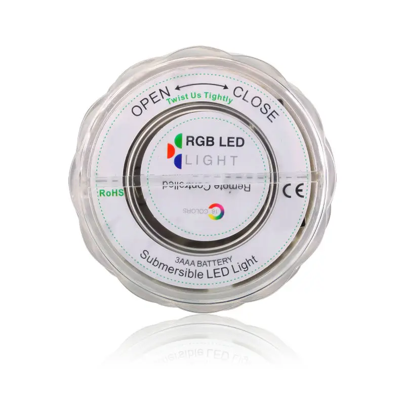 1pc Submersible MultiColor Waterproof Wedding Party Vase submersible Floral led Base Light+ 24key Remote controller