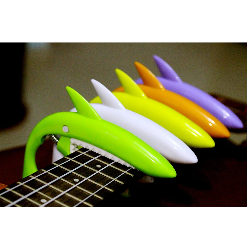 SOACH new plastic personality shark capo multiple color options ukulele Guitar Parts & Accessories