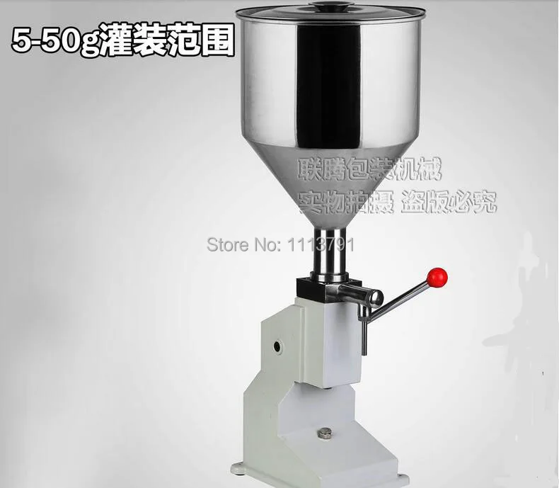 

A03 type manual filling machine, hand pressure filling machine, paste filling machine, liquid filling machine 0-50 ml adjustable