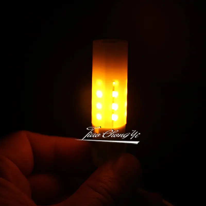 LED Flame Fire Light Effect Simulated Nature Corn Bulbs G4 LED Decoration Lamp