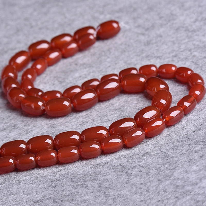 10x14mm 13x18mm Natural Red Agates Stone Beads For Jewelry Making Barrel Shape Loose Agates Beads DIY Bracelet Necklace Material