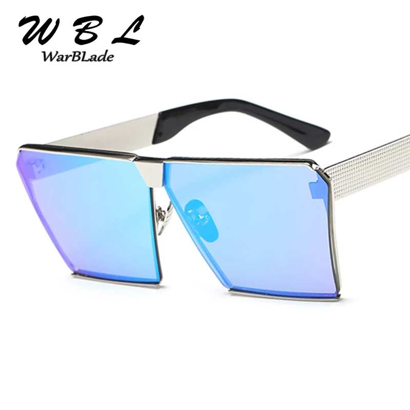 

WarBLade New Sunglasses Women Oversized Square Glasses Gradient Vintage Brand Designer Men Eyeglasses Frames Rimless Glass 2019