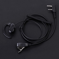 PPT K port earpiece ptt mic headset for handheld walkie talkie uv-5r BF-888S Kenwood Accessories Walkie Talkie earphone of radio