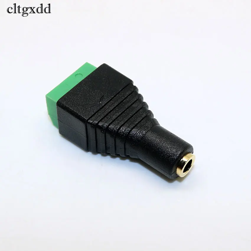 Cltgxdd 1 paio placcato oro 3.5mm 1/8 pollici Stereo maschio e femmina Jack a vite AV Video AV connettore spina terminale Balun, 3 poli