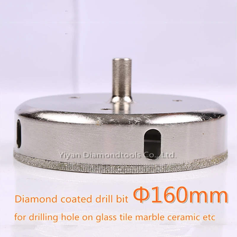 1pc 160mm outer dia diamond core drill bit glass hole opener cutter for glass ceramic tile porcelain marble hole drilling