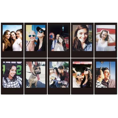 Fujifilm Instax Mini 12 Film Sky Blue Frame + Black Film for Mini 8 70 11 40 90 25 Camera SP-1 SP-2 EVO
