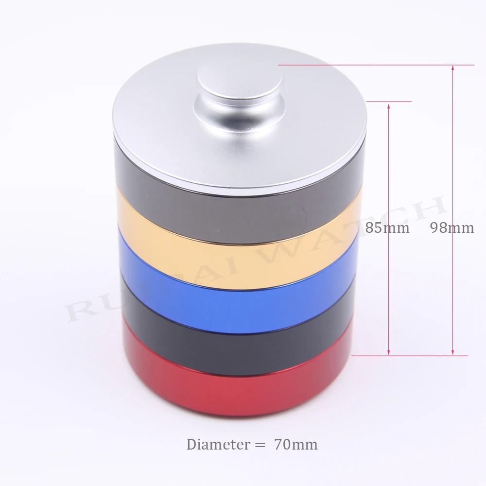 

5pc Big Size 70*17mm Aluminum alloy watchmaker oil pot with lid watch cylinder