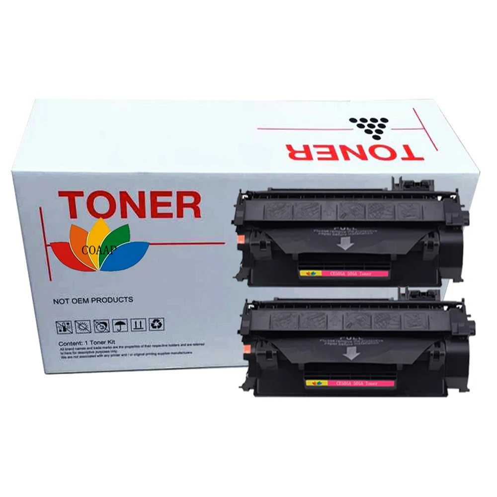 2x CE505A 05A 05 505A 505 BLACK compatible toner cartridge for HP Laserjet P2035 P2035N P2055D 2055DN 2055X P2055 Printer