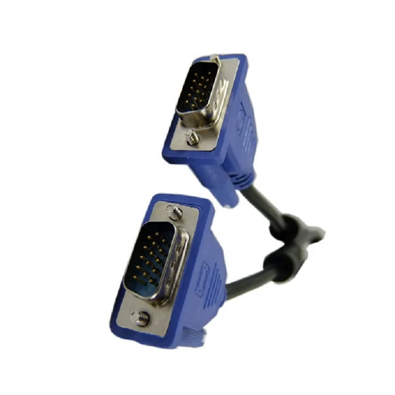 1.5m 5ft 2m 6ft 3m 10ft 5M 16.5Ft SVGA VGA Monitor M/M Male To Male Extension Cable free Ship