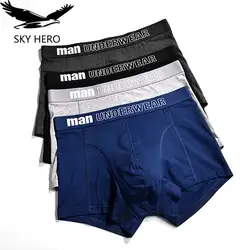 4pcs/set Male Panties Boxer Mens Underwear Boxers Underpants Cotton Boxershorts Homme Slip Calzoncillos Hombre for Man