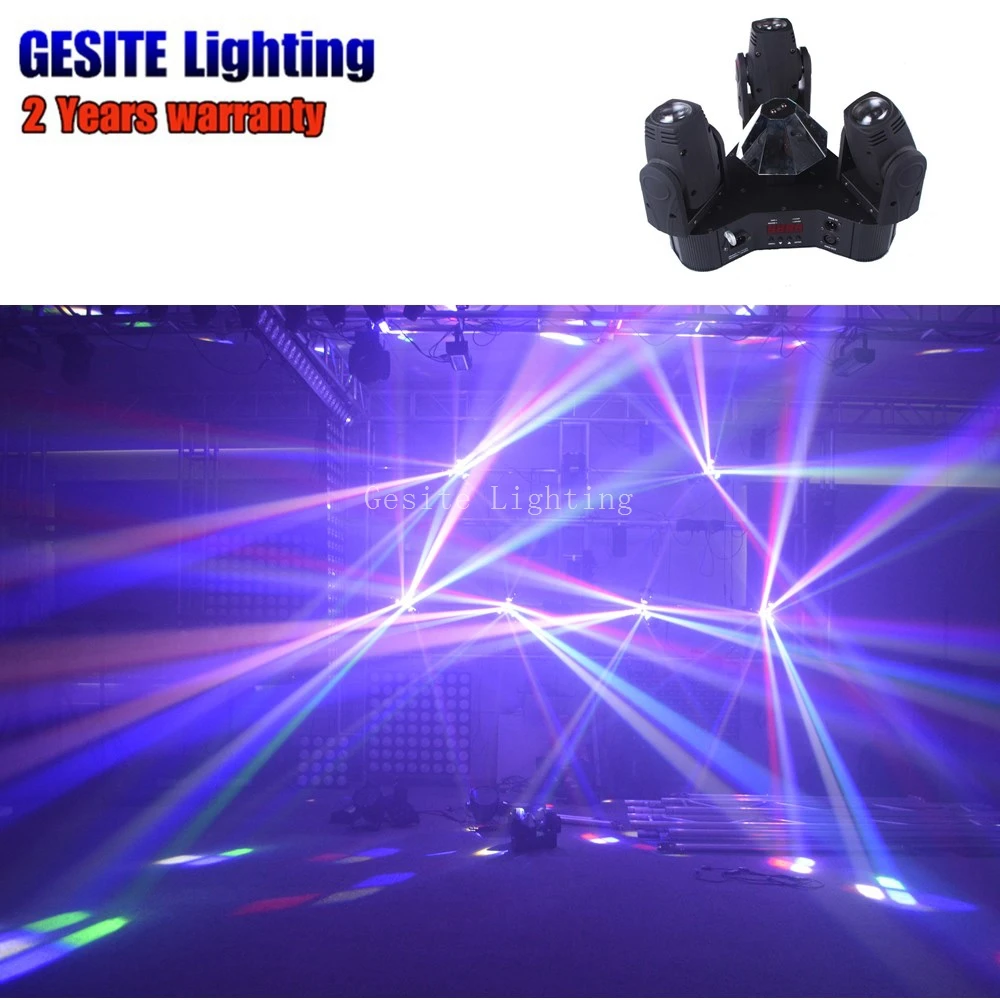 

new product adj 3 head moving head led rgbw 4 in 1 beam light disco, club, bar, party and DJ moving show.