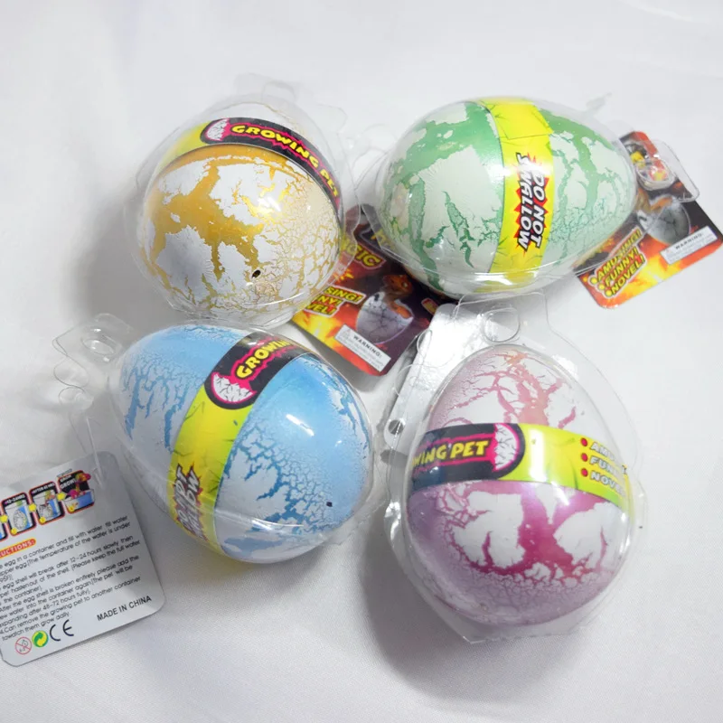 12 Cái/hộp 5*7Cm Khủng Long Hình Đồ Chơi Nước Nở Lạm Phát Trứng Khủng Long Vết Nứt Phát Triển Trứng Đồ Chơi