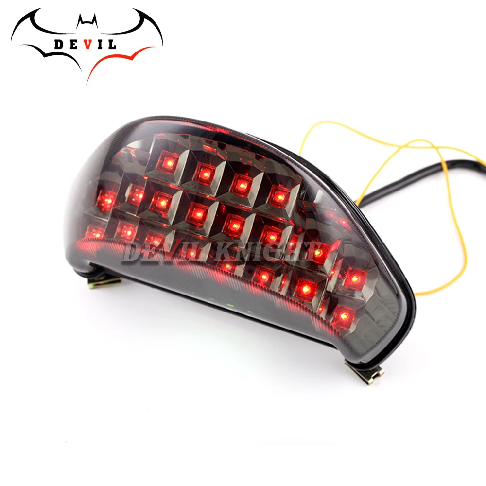 For 00-05 Kawasaki Ninja ZX12R ZX 12R LED Tail Brake Light Rear Turn Signals Indicator Integrated Lamp 2000 2001 2002 2003-2005