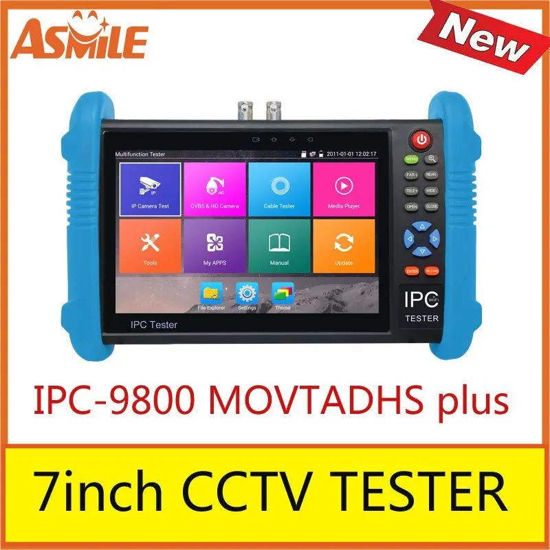 

2017 new hot sale 7inch cctv tester for IPC-9800 MOVTADHS plus