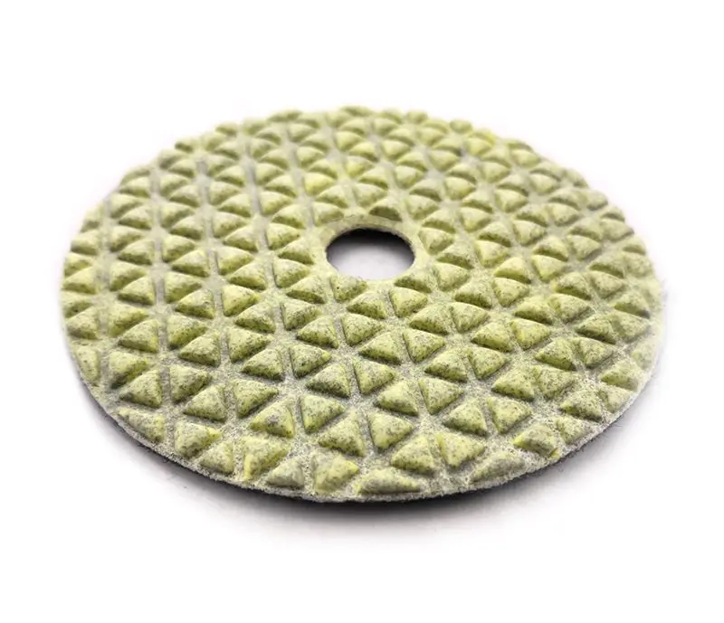 RIJILEI 10 Stück/Los 100mm Trockenpolierpads 4 Zoll Marmor-Polierpads zur Verwendung beim Polieren von Granit, Beton, Boden und Stein DPD01 – Detail 4