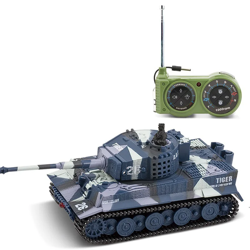 Remote Control Mini Tank 1:72 Simulation German Tiger Tank Military Model With Sound Mini Tank Remote Control Car Children\'s Toy