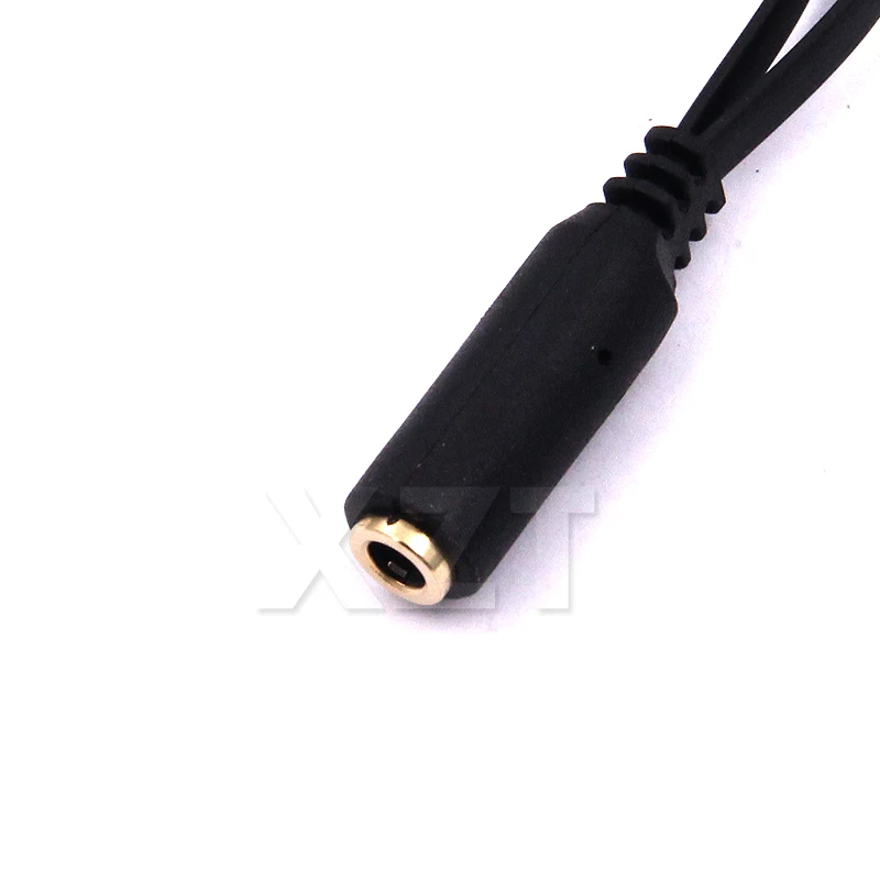 1pcs Stereo Audio Male to 2 Female 3.5mm Headset Mic Y Splitter Cable Adapter For Headphone