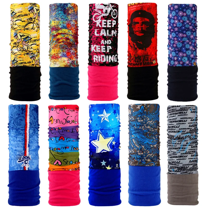 Turbante multifunción para hombre y mujer, bufanda Unisex de lana, calentador, Bandanas, diadema, tubo para el cuello, máscara facial, Hip Hop,