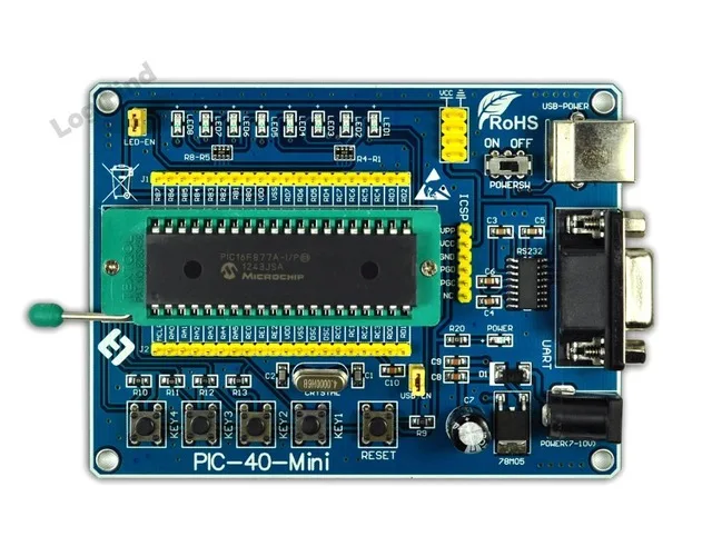 PIC development board /PIC learning board /PIC-40-MINI with PIC18F4550 chip USB development