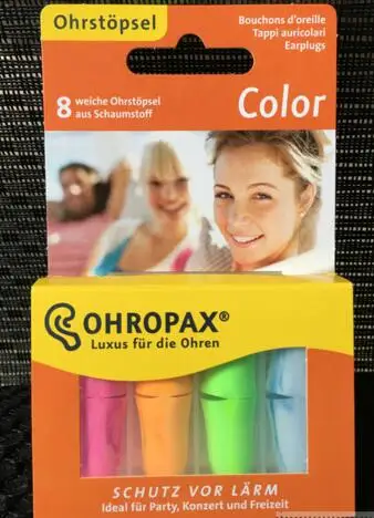 Ohropax Professional Colored Foam Earplugs Ear Plugs Traval Sleeping Noise Reduction