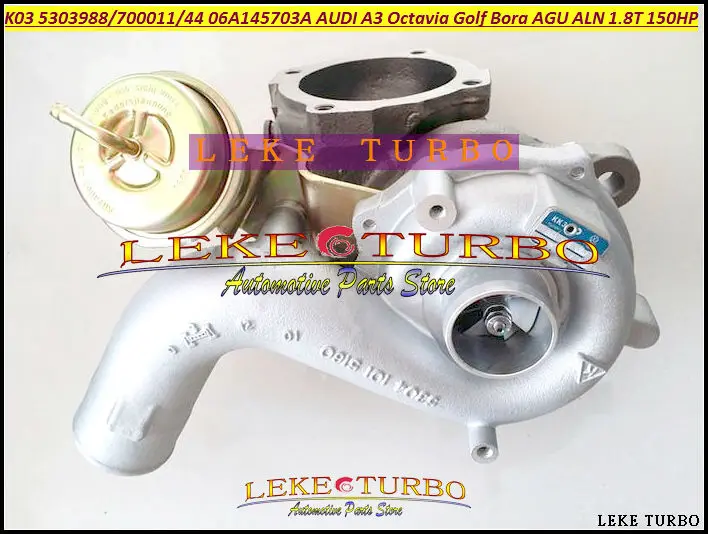 Free Ship Turbo K03 53039700011 53039700044 06A145703A Turbocharger For AUDI A3 1.8L For SKODA Octavia VW Golf Bora AGU ALN 1.8T