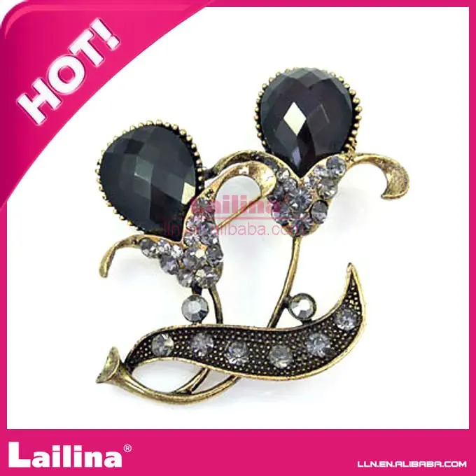 

Acrylic Rhinestone Brooch For Wedding Invitation