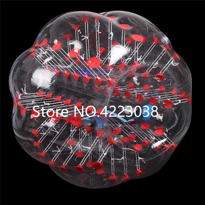 Kostenloser Versand 1,7 m größe 0,8mm PVC materia stoßstange ball l blase ball verwenden für spiel im freien sport spiel zorb aufblasbare