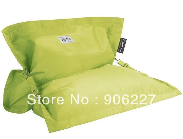 

The original !! outdoor buggle up lime bean bag, waterproof safe belt buckle green beanbag chair - free shipping